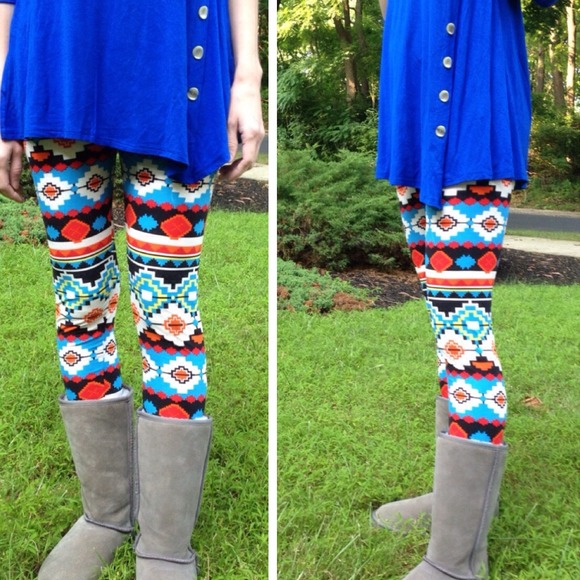 Pants - Tribal Print Leggings