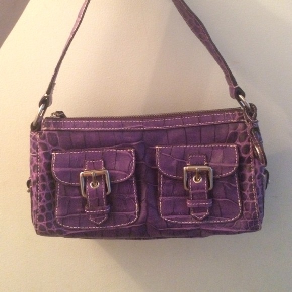 Dooney and Bourke Purple Leather Bag