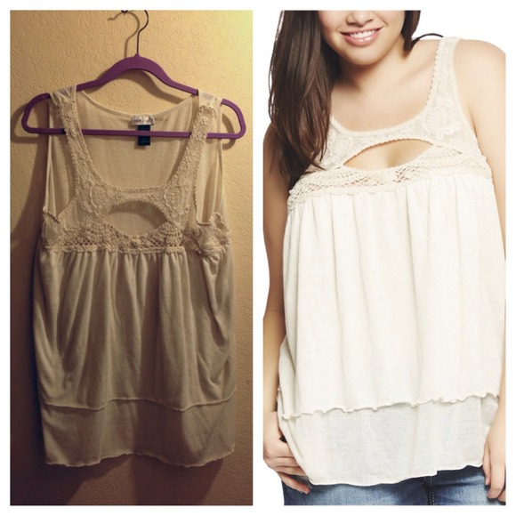 Floral Crochet Cutout Tank Top