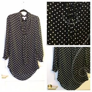 Polka Dot Shirt Dress