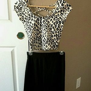 Forever 21 Cheetah Print crop top