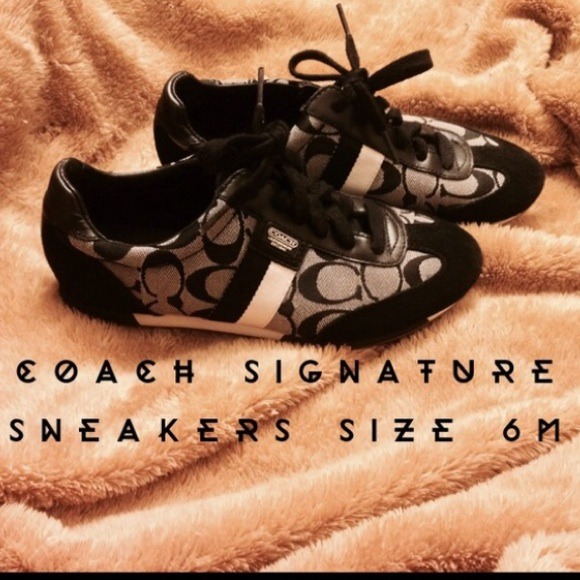 Black coach sneakers ON HOLD