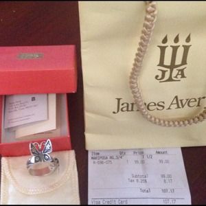 Brand New James Avery Butterfly ring