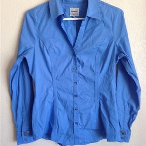 Classic blue button-up