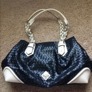 Vera Wang black & tan purse, NWOT