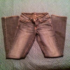 Jessica Simpson dark blue jeans