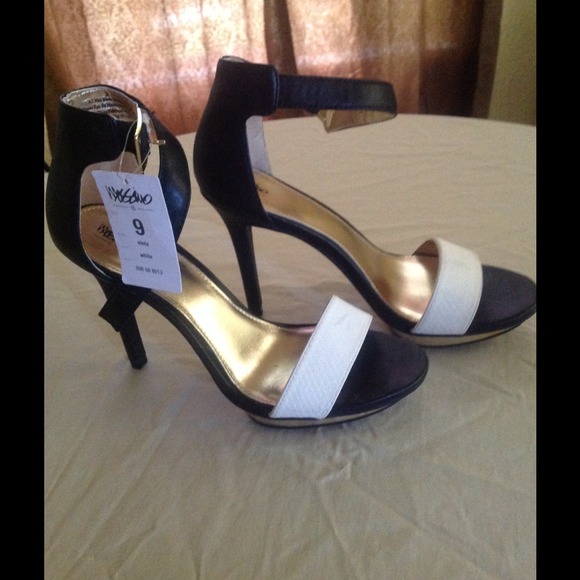 Black and White heels