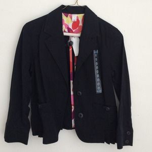 Old navy black khaki cropped blazer