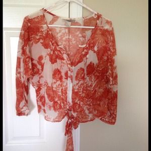 Silky see-through top.