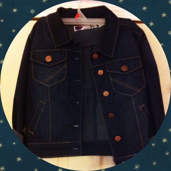 MEDIUM & DARK WASH JEAN JACKET - Picture 2 of 2