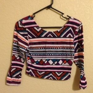 Zig zag crop top
