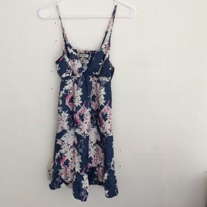 Floral silk dress