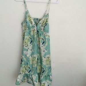 Floral silk dress