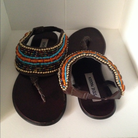 🚫SOLD ON EBAY🚫Steve Madden beaded sandal - Picture 2 of 5