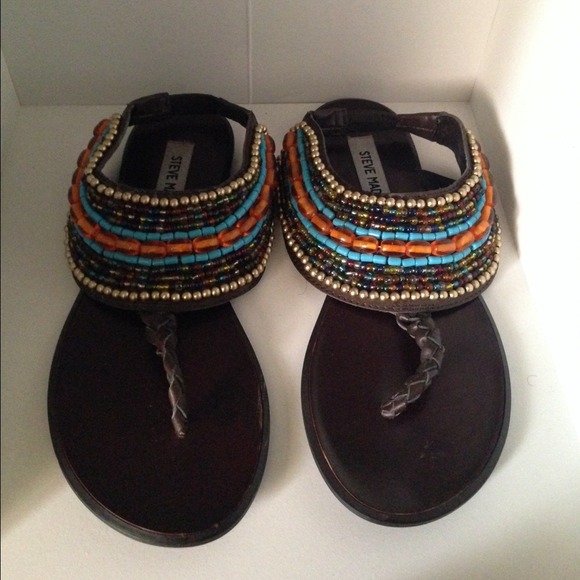 🚫SOLD ON EBAY🚫Steve Madden beaded sandal - Picture 4 of 5