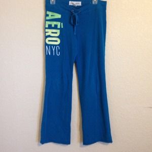 Blue aero sweats .