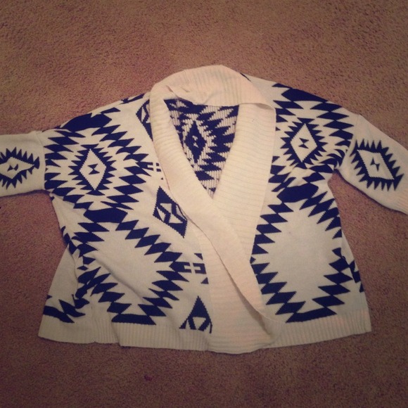 Oversized Aztec cardigan