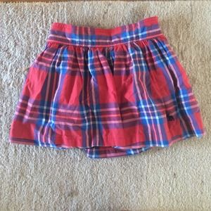 Plaid mini skirt