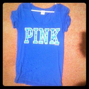 Victoria Secret size Large blue shirt