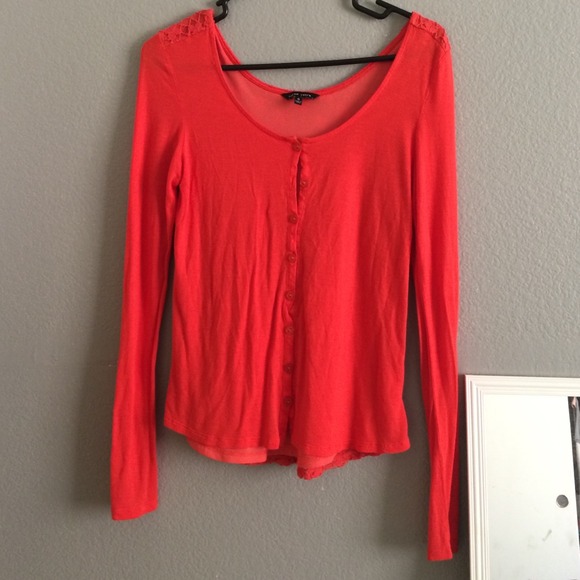Orange red long sleeve