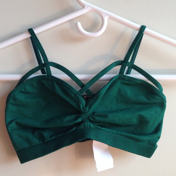 NWT Lf Stores Love Mar Green Bralette Bra