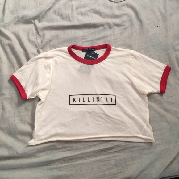 Brandy Melville Killin' It crop top