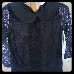 Cute black lace shirt