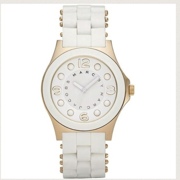 🌴HOST PICK!🌴 Marc Jacobs White & Gold Watch!