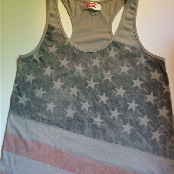 Patriotic racer back tank