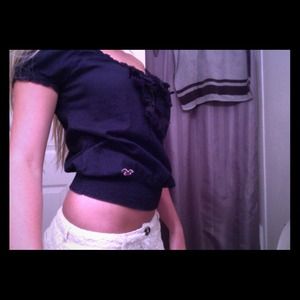 SOLD❌Navy blue hollister blouse  🎀