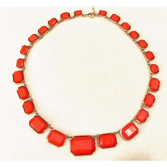 Orange and gold necklace