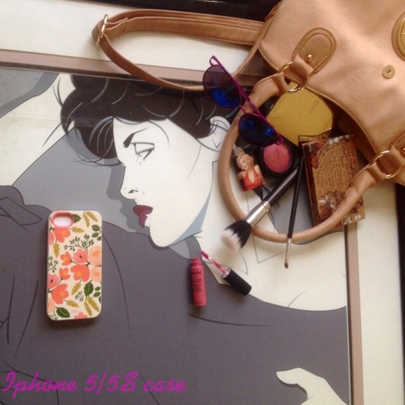 NWOT Rifle paper Co. Botanical rose iPhone case