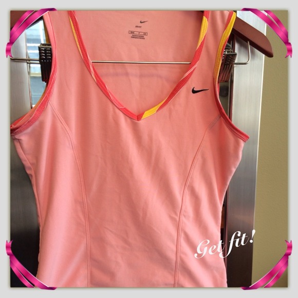 Nike Tops - Nike dri-fit pink workout tank.