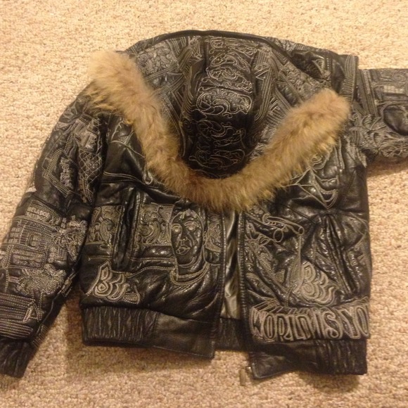 Scare face leather jacket - Picture 2 of 4