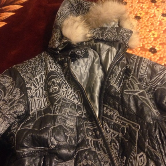 Scare face leather jacket - Picture 4 of 4