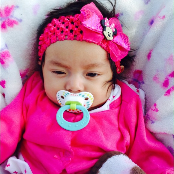 Minnie mouse infant headband
