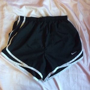 Black nike running shorts
