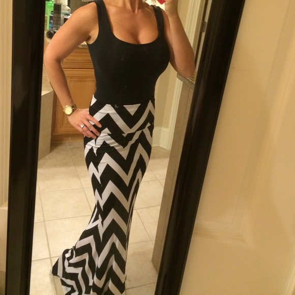 Chevron skirt
