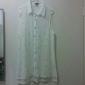 💥SALE 💥High low bows chiffon shirt