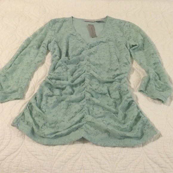 Aqua lace top
