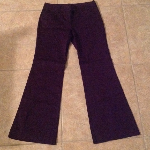 Purple flare cut pants