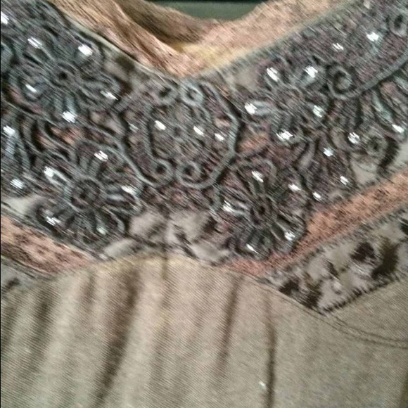 Free People Embellished Tank Size Small - Picture 2 of 4