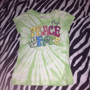 Justice "peace hope" tye dyed tee
