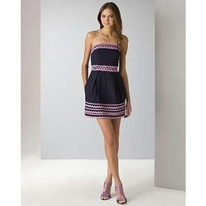 French Connection Racy Ric Rac Strapless Dress