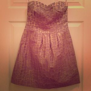 Strapless cocktail dress