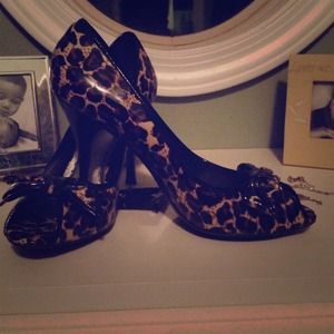 BCBG Leopard Print Pumps