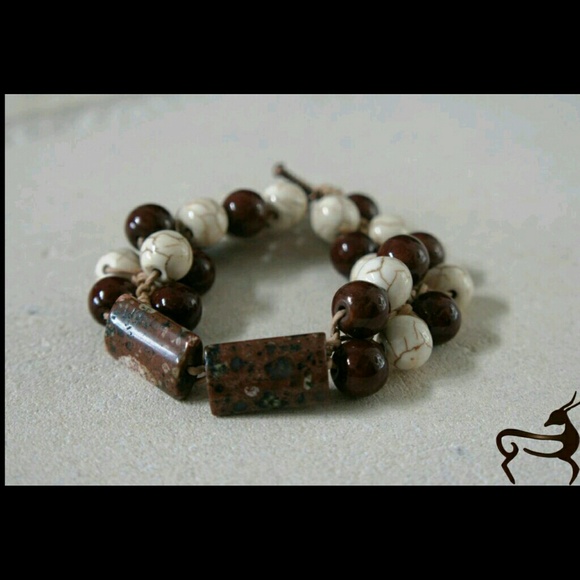 Beaded Leather Woven Bracelet!