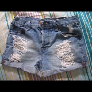 Forever 21 high wasted denim shorts