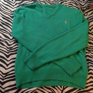 Green Polo Sweater
