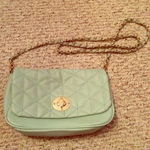 Mint crossbody bag